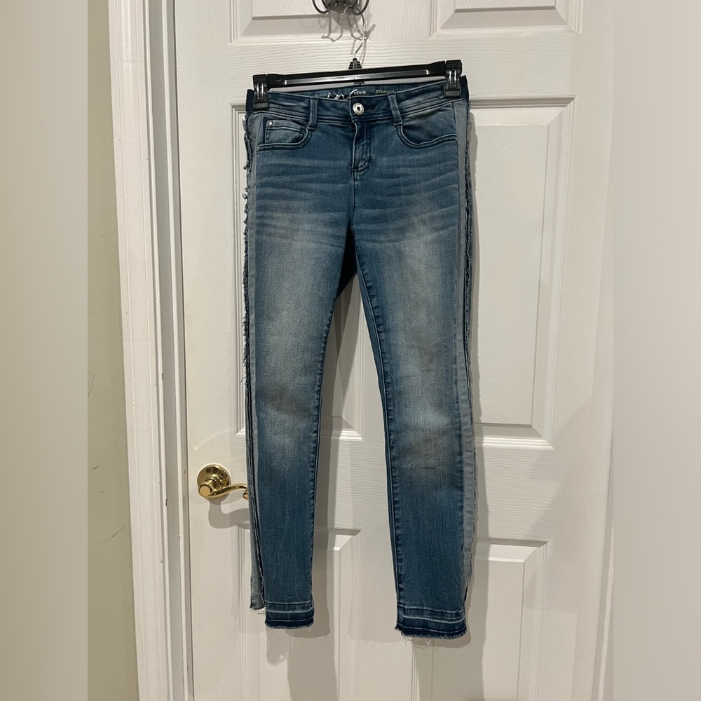 Women’s denim straight leg pants